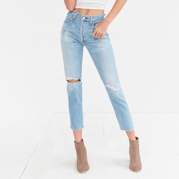 Citizens of Humanity Liya Torn Distressed Jeans - Picture 1 of 4